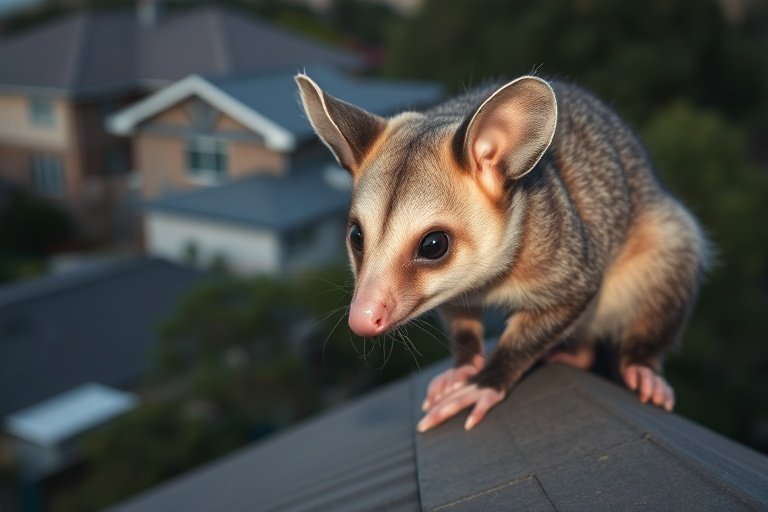 Possum in Ashburton residential area